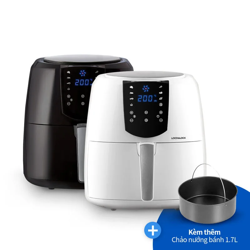 Nồi chiên không dầu Lock&Lock EJF357 Jumbo Plus 5,2 lít